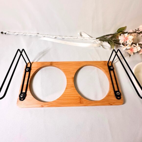 Elevated Ceramic Pet Bowls - Picture 6 of 7